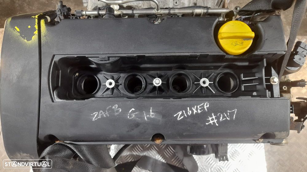 MOTOR ENGINE COMPLETO OPEL Z16XEP GM55559225 55559225 24435069 OPEL MERIVA A X03 1.6i 16V 105CV Z16XEP ASTRA H A04 ZAFIRA A T98 CAIXA VELOCIDADES ARRANQUE ALTERNADOR COMPRESSOR AR CONDICIONADO BOMBA DIRECAO DIREÇÃO INJETORES INJECTORES - 5