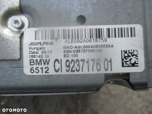 BMW 5 F10 F11 RADIO 923717601 - 2