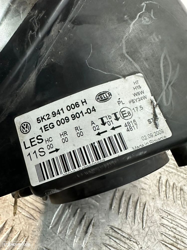 .Oticas Farol Frente Frontal Esquerda Direita Original VW Volkswagen Golf 6 VI 5K 5K2941006 5K2941005 - 14