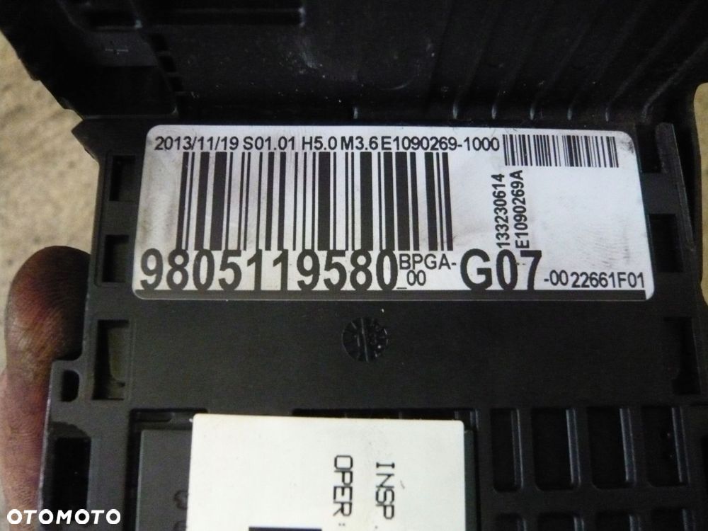 klema moduł napięcia akumulatora 9805119580 peugeot 508 i - 2