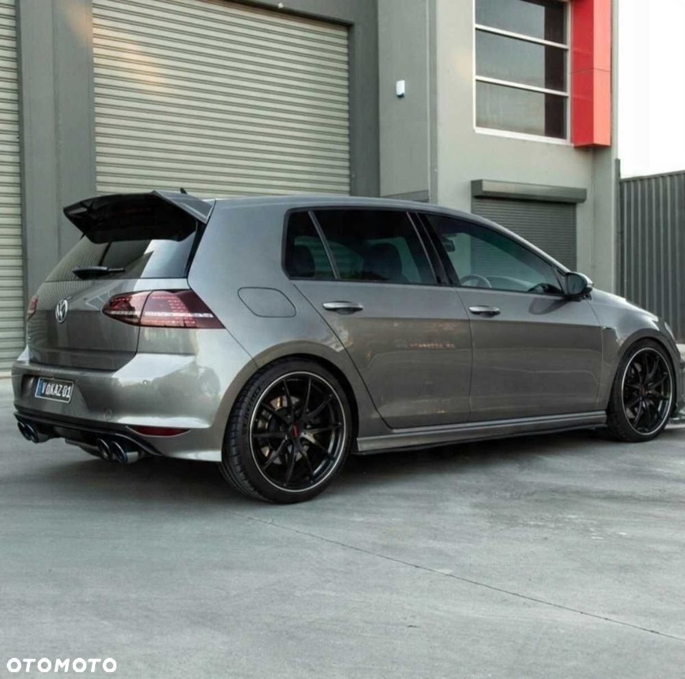 GOLF 7-7,5 STANDARD 2012-2020 Lotka Spoiler Dokładka TYLNA CZARNY POŁYSK - 3