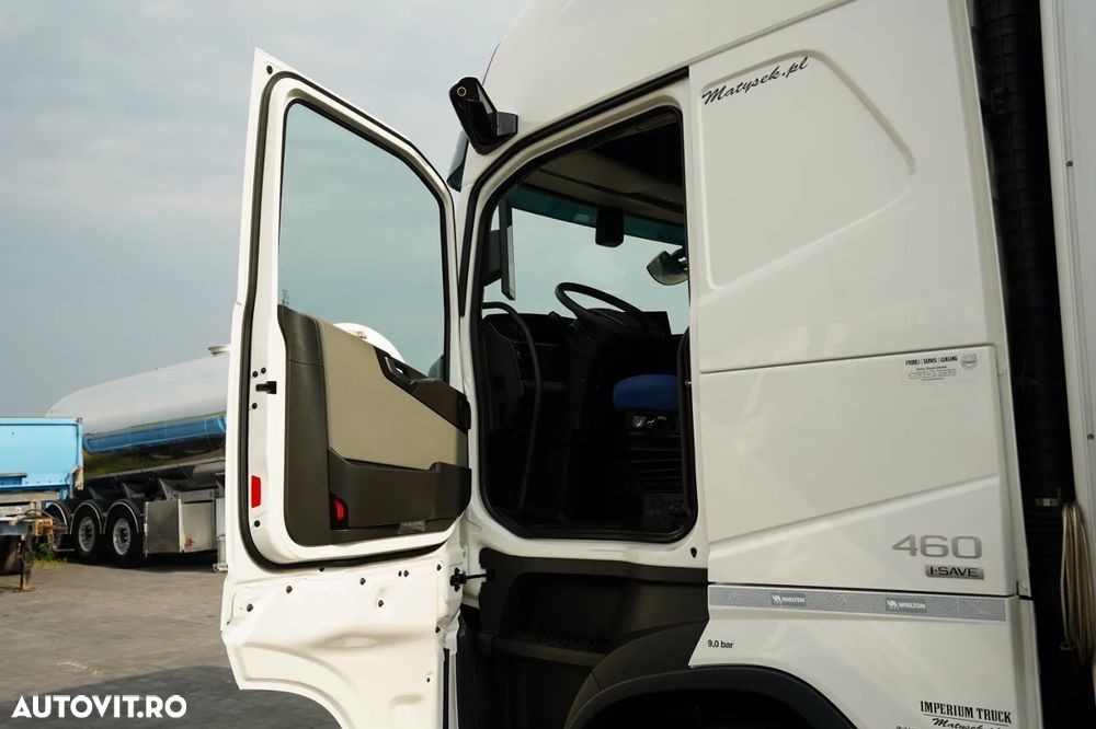 Volvo FH 460 / CORTINĂ - 7.75 M / I-SAVE / AER CONDIȚIONAT PARCARE / PUNTE RELAXABILĂ / DIRECȚIE / CORTINĂ RANFORSATĂ - 18