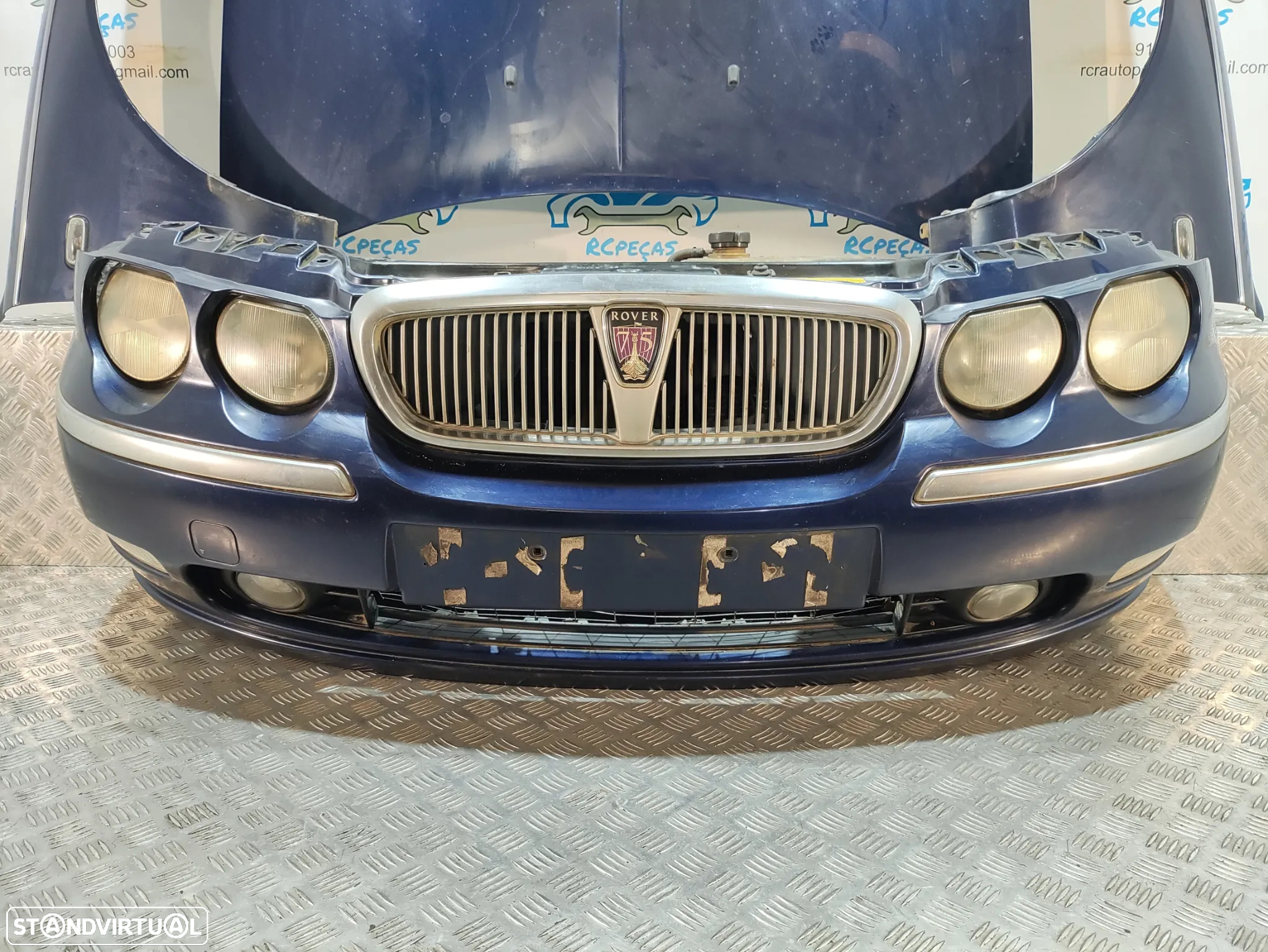 FRENTE COMPLETA ROVER 75 RJ CAPOT PARACHOQUES GUARDA-LAMAS OTICAS RADIADOR VENTILADOR FRENTE FIBRA REFORÇO - 6