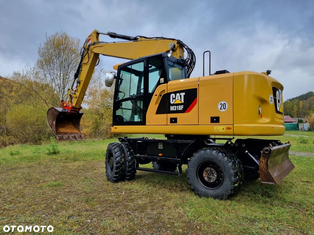 Caterpillar M318F Koparka CAT 18ton 2017r jak Nowa 6200mtg z Norwegii 3x łamane ramię smarowanie centralne Oryginał KLIMA KAMERY 6 cylindrów - 1