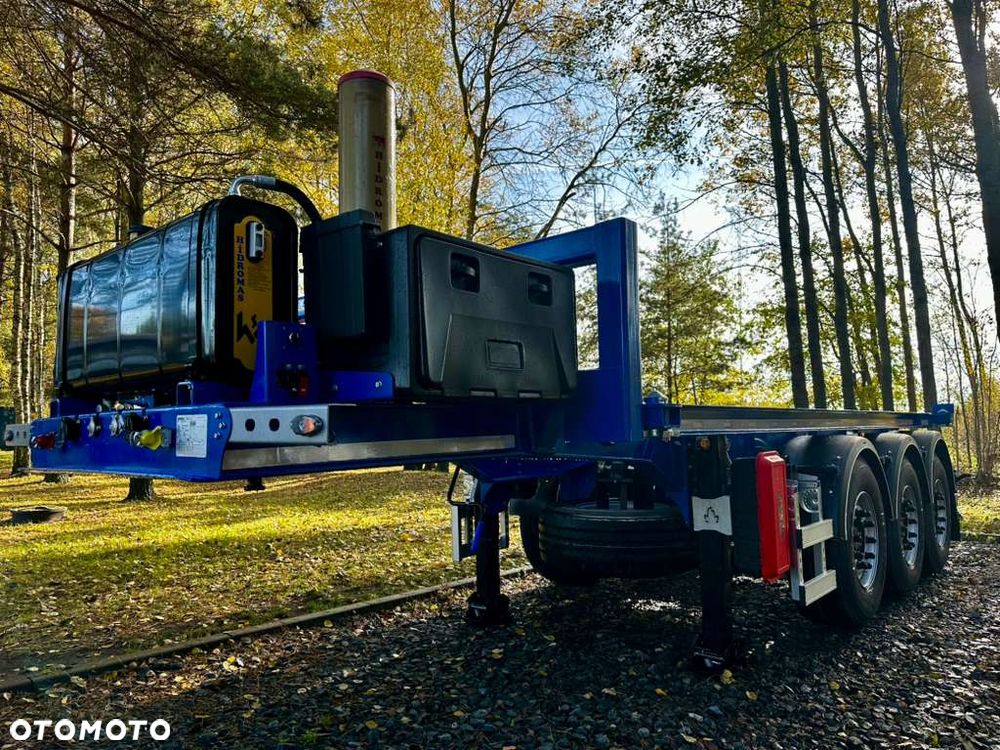 Inny MEGA TRAILERS - naczepa do przewozu kontenerów z wywrotem! z własną hydrauliką wywrotu! - 5