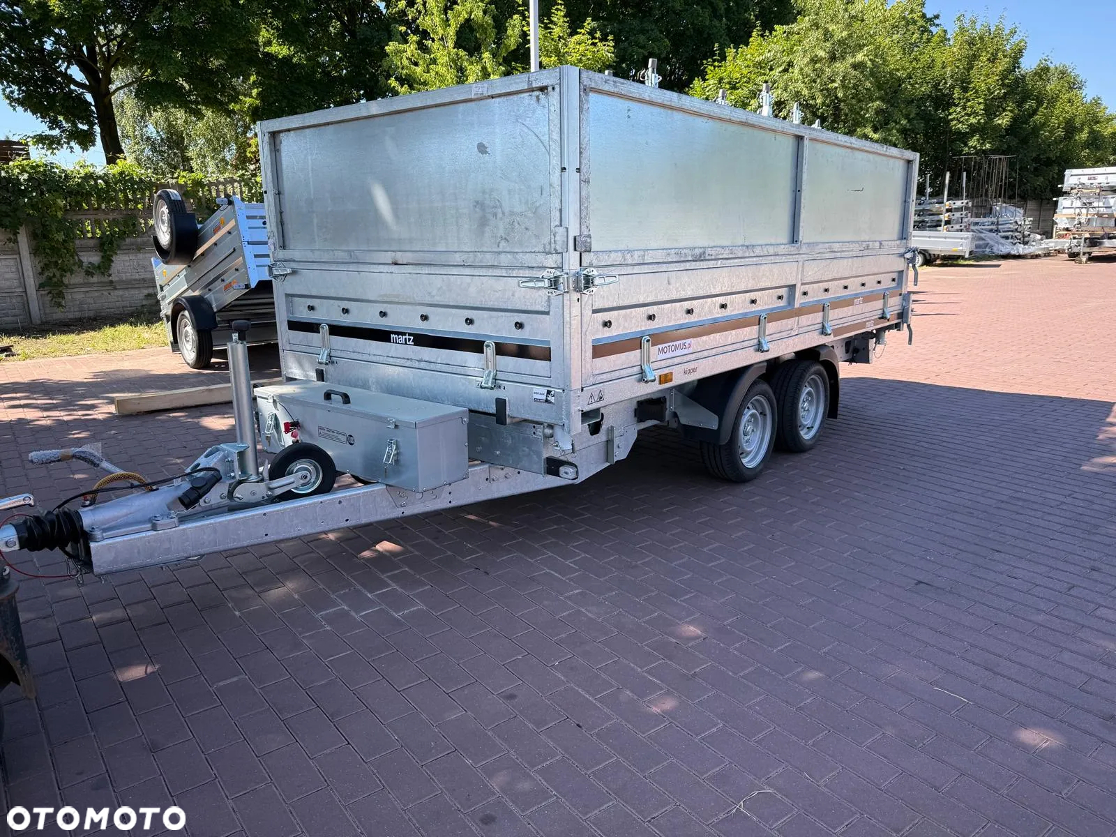 Martz Przyczepa KIPPER 360/2 C 3,5T 360x170x40 + nadstawki burtowe 60 cm kiper 3 stronny elektryczny spawana rama mocny - 2