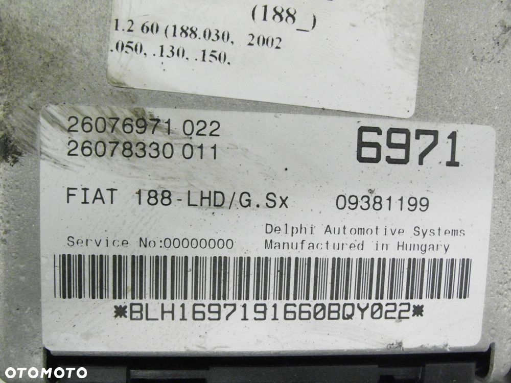 WSPOMAGANIE ELEKTRYCZNE FIAT PUNTO II 09381199 26082642 - 12