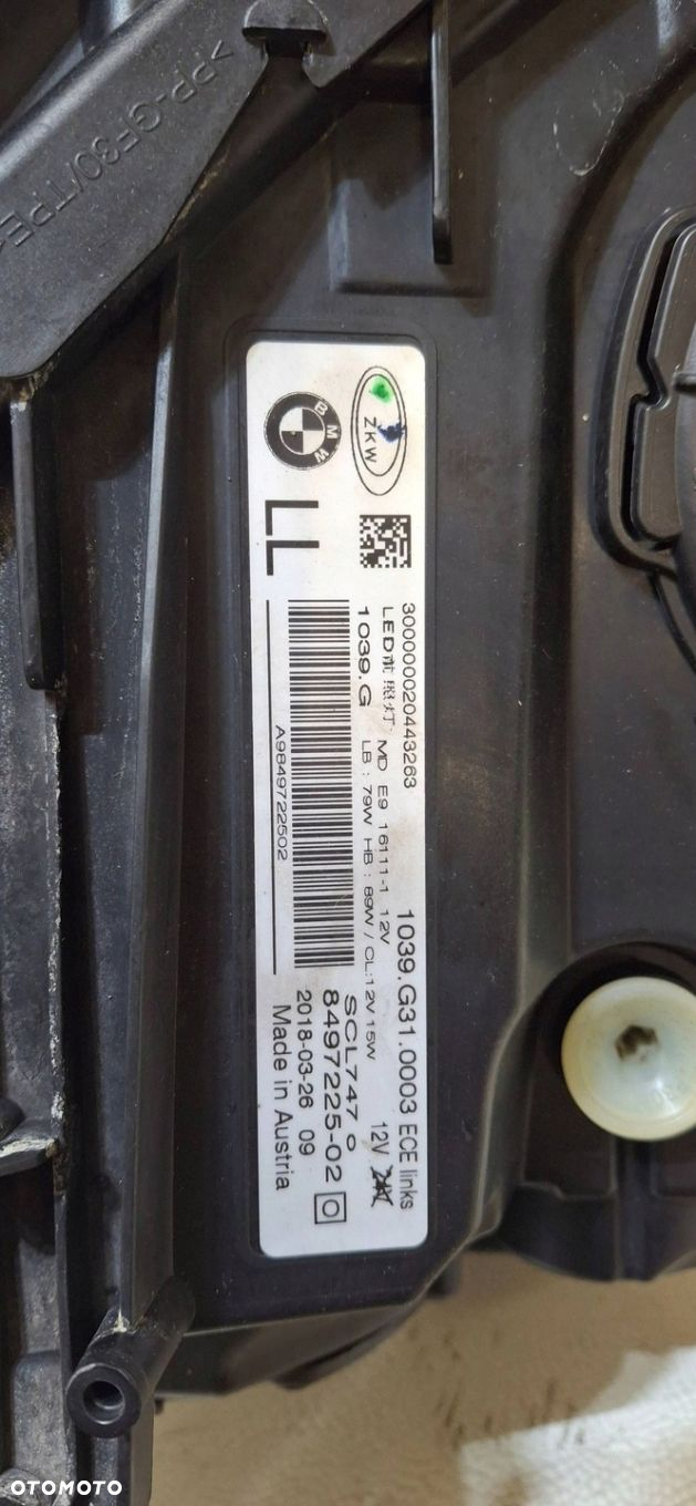 LAMPA PRZÓD PRZEDNIA LEWA BMW 6 GT G32 ADAPTIVE LED 8497225-02 - 11