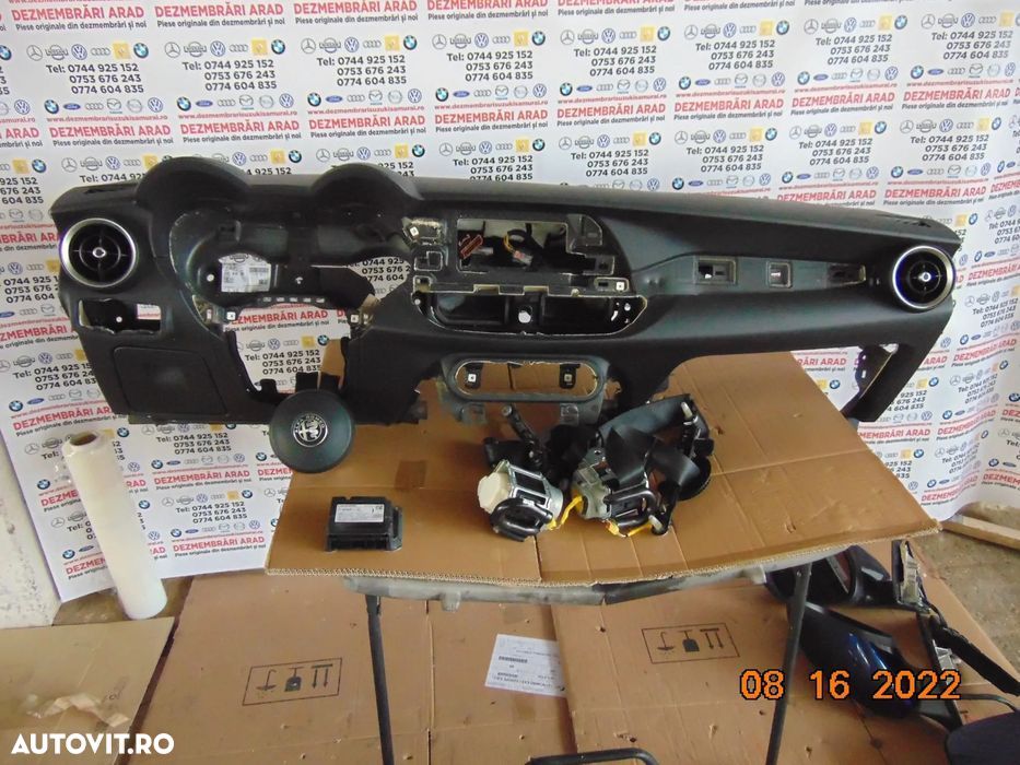 Plansa Bord Alfa Romeo Stelvio 2015-2022 airbag sfer pasager centuri f - 7