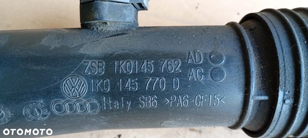 Przewód wąż rura intercoolera VW Golf V 2.0 TDI 1K0145762AD 1K0145770D - 9