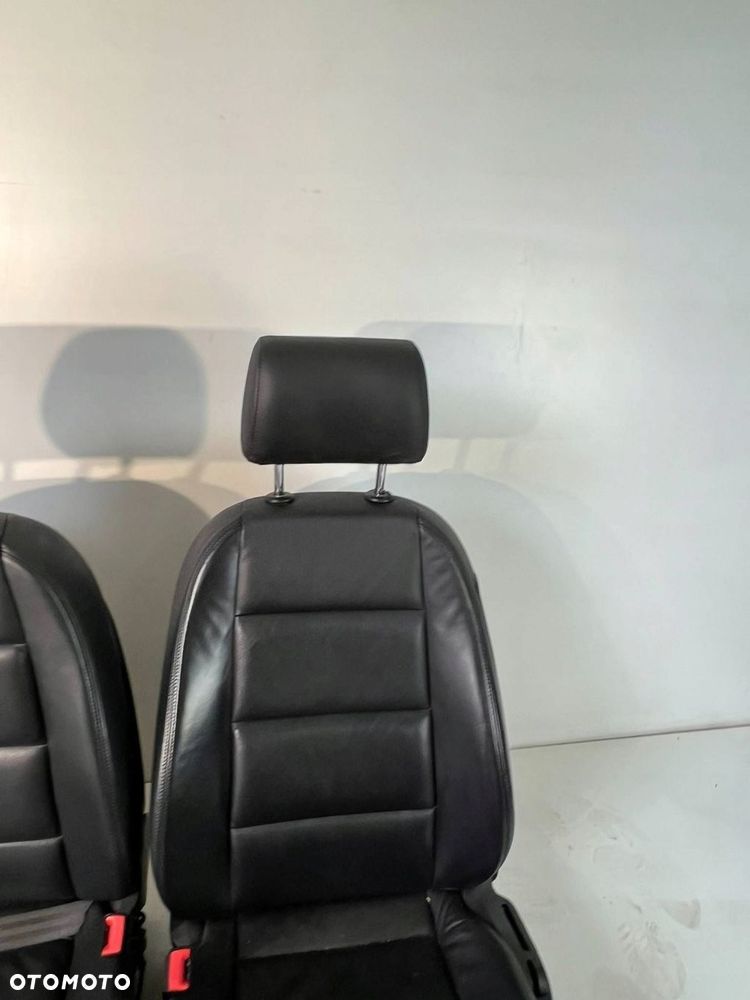 Fotele / Kanapa / Komplet CZARNA SKÓRA GRZANE Audi A6 S6 C6 4F 2010 - 10