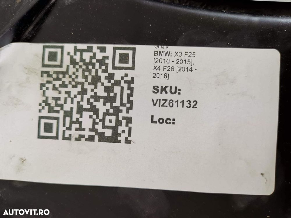 Electroventilator GMV BMW X3 F25 2010 2011 2012 2013 2014 2015, X4 F26 - 8