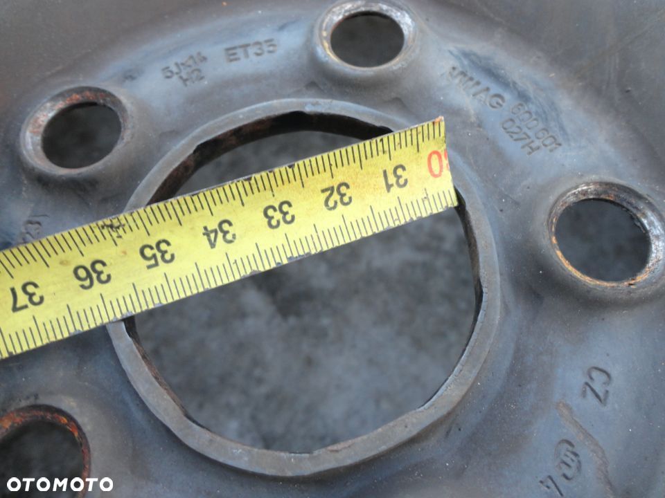 14” - Felgi  5x100 , r14 cali -  Volkswagen VW Polo Cross , Fox , New Beetle , Bora , Golf IV - SKODA Fabia , Roomster , Octavia I , Praktik , Rapid - SEAT Ibiza , Leon , Cordoba , Toledo , Rapid - AUDI  A2 A3 -  Stalowe Koło Dojazdowe Rezerwowe Zapasowe Dojazdówka Zapasówka Rezerwa - 16