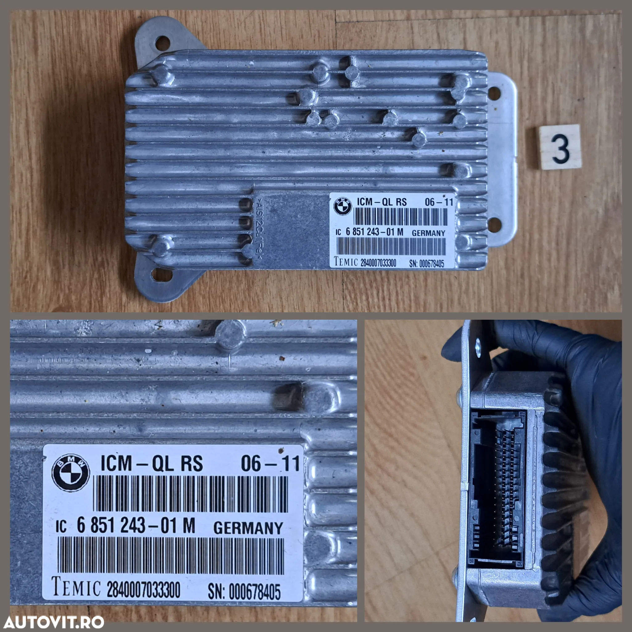 Modut TV Tuner RSE modul bluetooth telematic calculator ICM modul VSU control voltaj original bmw F07 F10 F11 G30 G32 F01 F02 F12 F15 F16 - 4