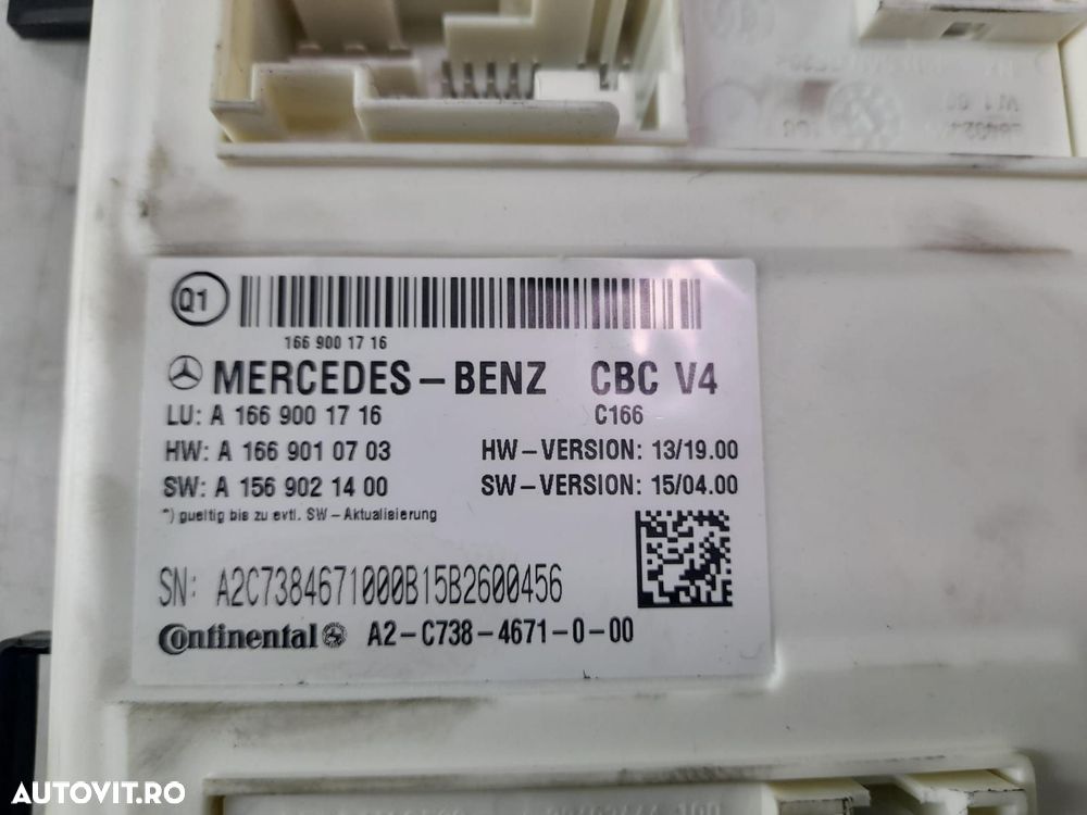 Calculator modul SAM fata A1669001716 Mercedes-Benz GLE 1 (W166) [201 - 2