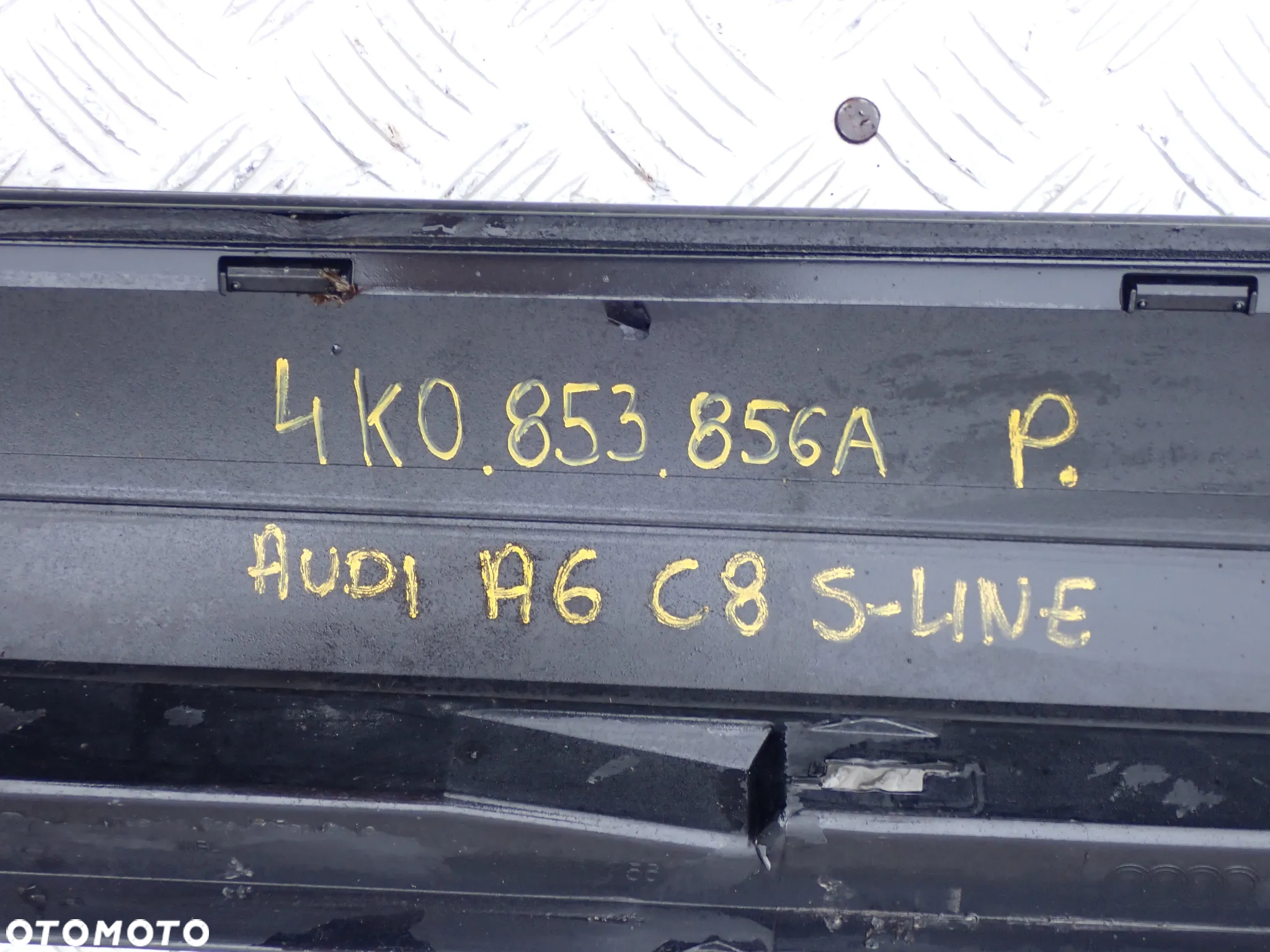 PRÓG LISTWA PROGOWA LEWA / PRAWA AUDI A6 C8 S-LINE  4K0853856A / 4K0853855A - 9