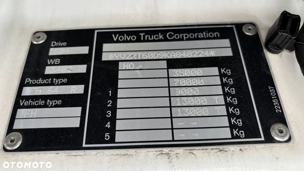 Volvo FH540 6x4 + RETARDER + LIFTING AXLE + EURO 6 - 38