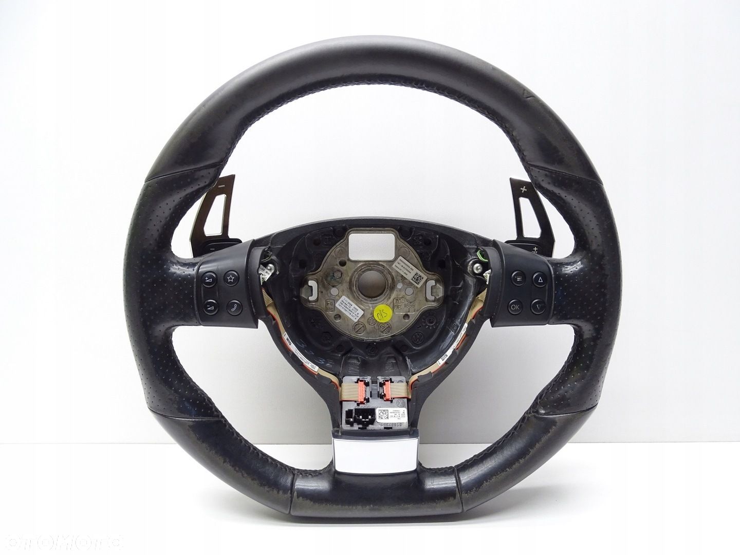 KIEROWNICA VW SCIROCCO III 1K8 SKÓRA PIKOWANA ŚCIĘTA ŁOPATKI DSG 1K8419091F - 1