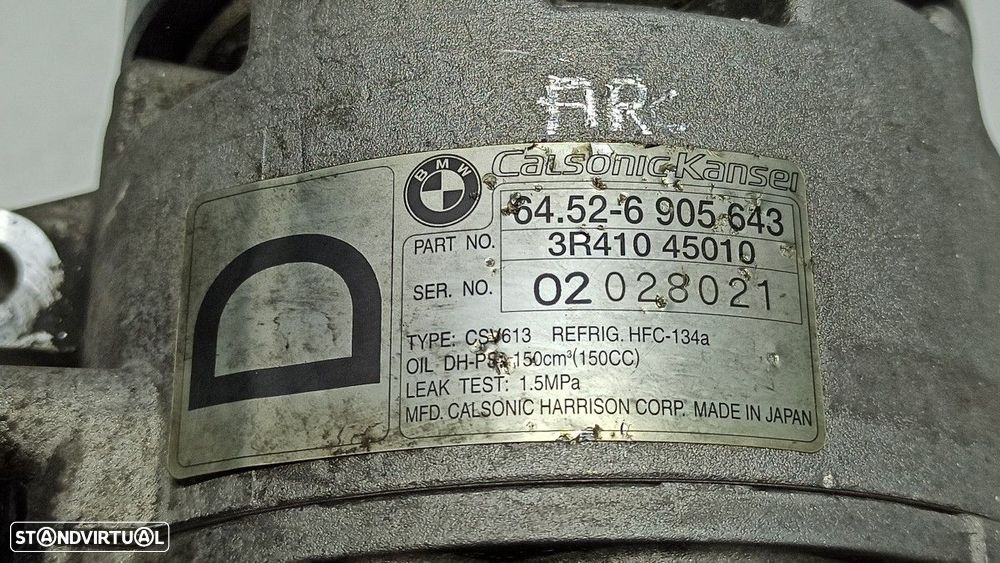 COMPRESSOR DE AR CONDICIONADO BMW SERIE 3 COMPACT (E46) 320TD - 6