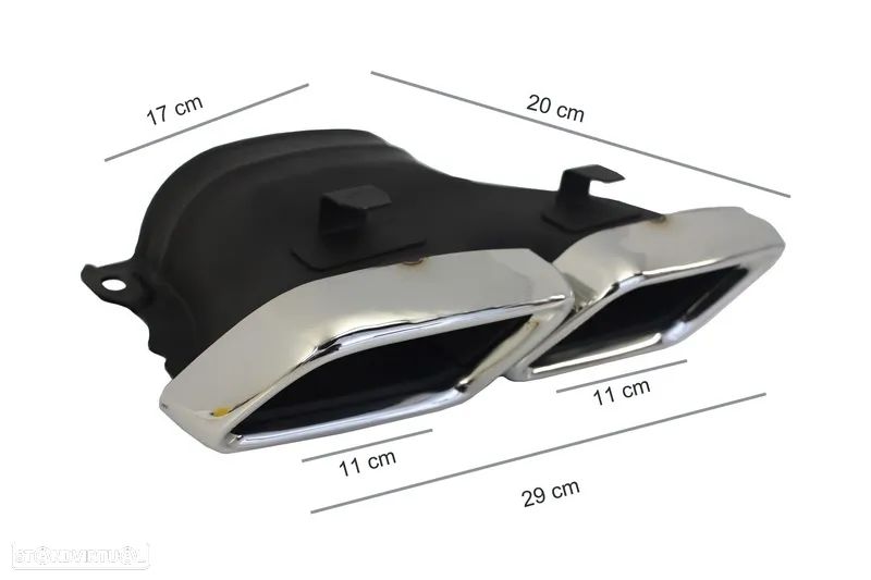 Difusor com Ponteiras Mercedes E W213 (2020 em diante) Look E63 - 6
