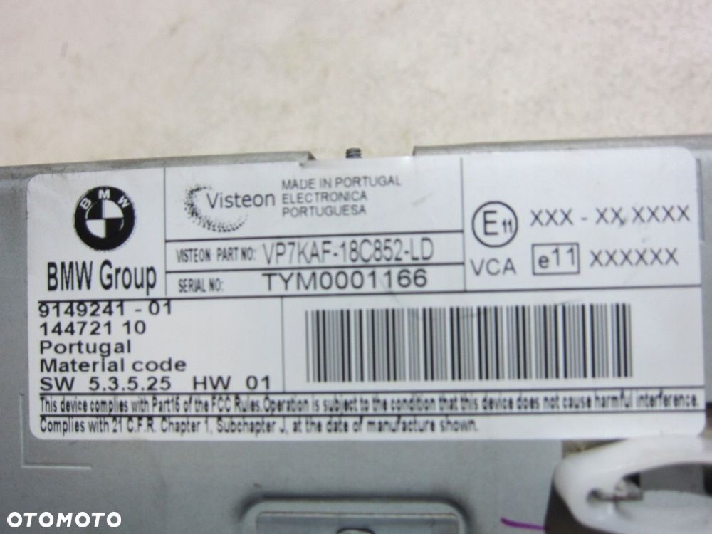BMW X5 E70 3.0 CZYTNIK CD RADIO NAWIGACJA 9149241 - 10