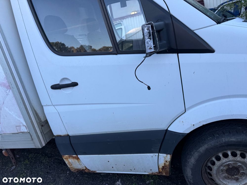 Mercedes sprinter w906 crafter drzwi tylne tył skrzydła maxi białe prawe lewe przednie boczne przesuwne maska błotnik prawy lewy pas przedni z chłodnicami zderzak lampy prawa lewa przód - 21