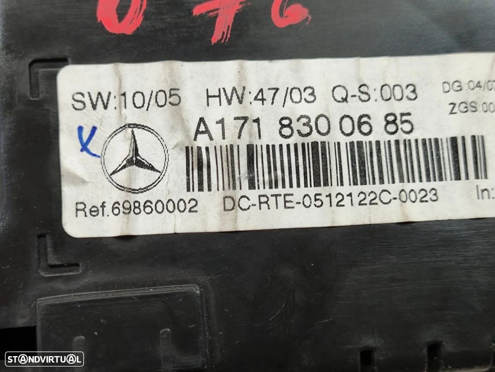 Display Sofagem Comando Climatronic Original Mercedes Benz SLK R171 A1718300685 - 8