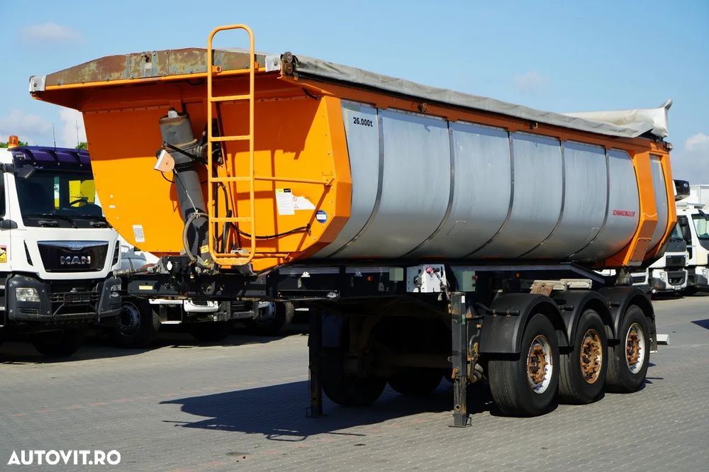 Schwarzmuller BASCĂLĂTOR TERMIC / PENTRU ASFALT / 25 m³ / BACĂLĂTOR / AXĂ RIDICATĂ / SAF / PRELATĂ ELECTRICĂ - 1