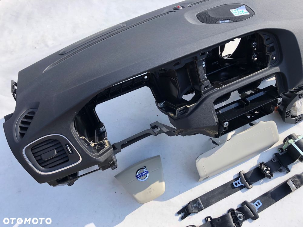 VOLVO V40 DESKA KONSOLA KOKPIT PULPIT PÓŁKA PARAPET PODUSZKI AIRBAG PASY PAS oryginał !!! OKAZJA !!! - 13