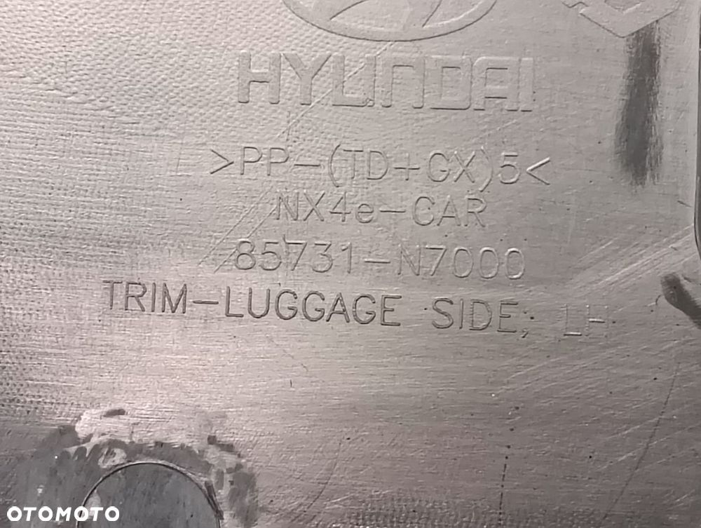 HYUNDAI TUCSON 4 od 2020r Boczek Bagażnika Prawy Lewy - 5