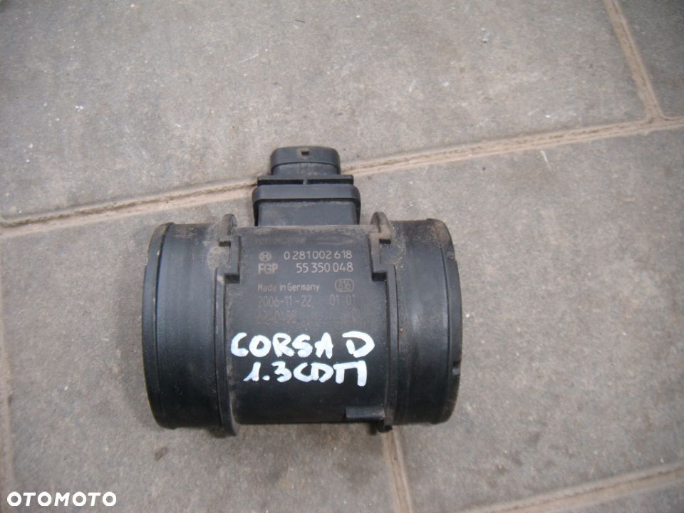 opel corsa D 06 1.3 cdti przepływomierz nr 02581002618 - 1