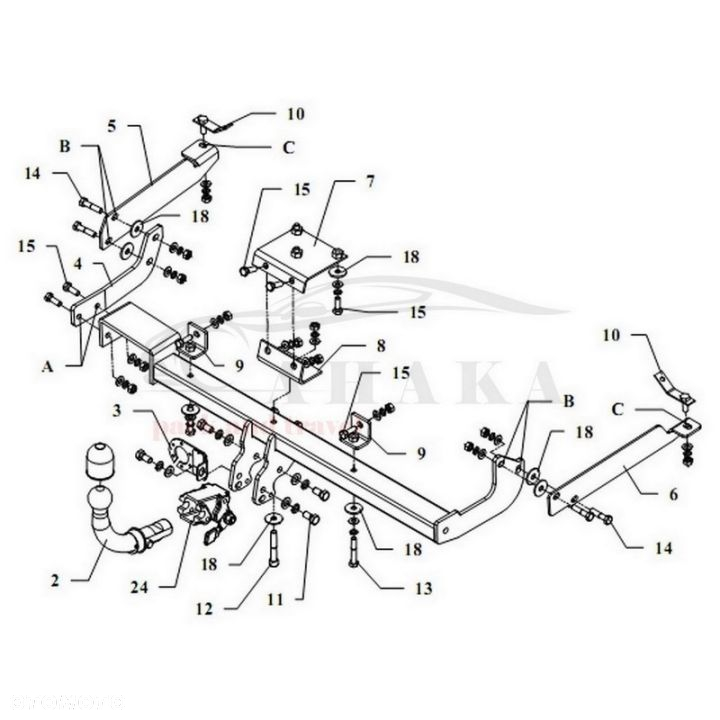 Hak Holowniczy Automat Do Citroen Xsara Hatchback 1997-2005 - 3