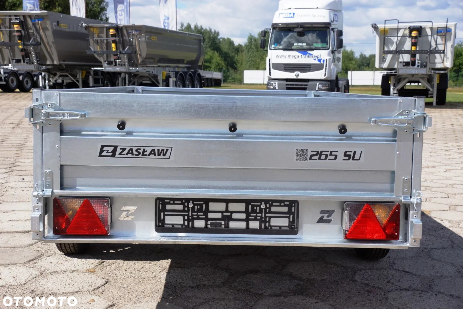 Zaslaw 1 oś, przyczepa towarowa MOCNA I SOLDNA DMC 750 KG - 12