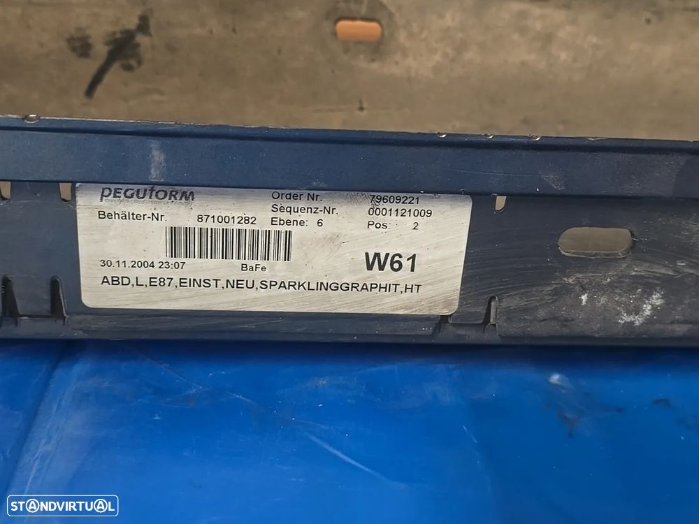 Embaladeira laterais esquerda para bmw série 1 sport e87  2004- - 8