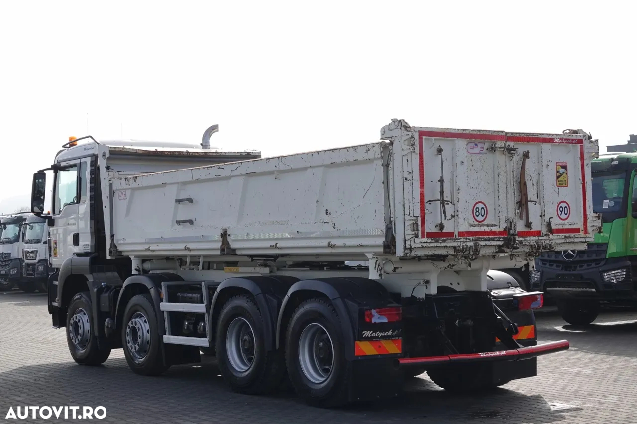 MAN TGS 35.400 / 8x4 / BASCULANTE / BORDMATIC / HYDROBOARD / ANVELOPE 100% - 10