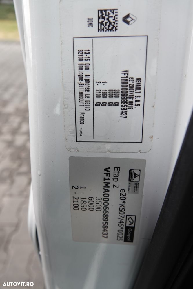 Renault MASTER / CAROSERIE ROATĂ / FUGO / CABINĂ MIXĂ 7 LOCURI / CAROSERIE / DEALER POLONESC / UNIC PROPRIETAR - 38