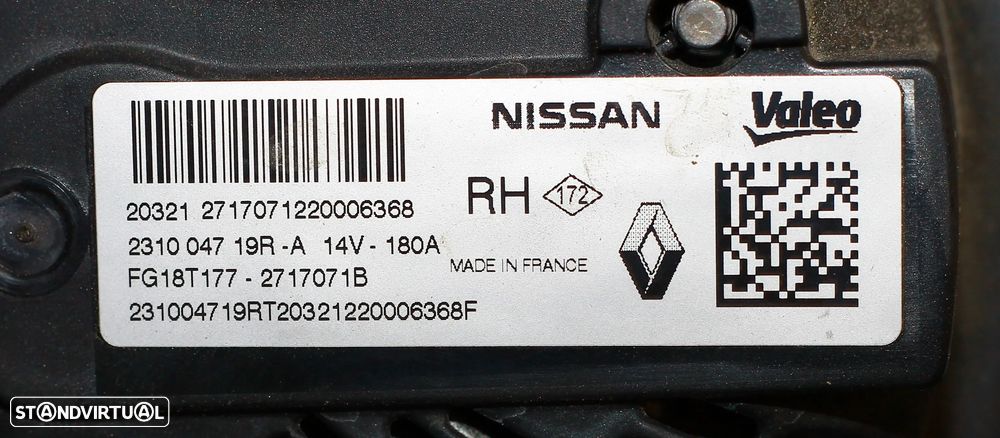 ALTERNADOR NISSAN QASHQAI - 4