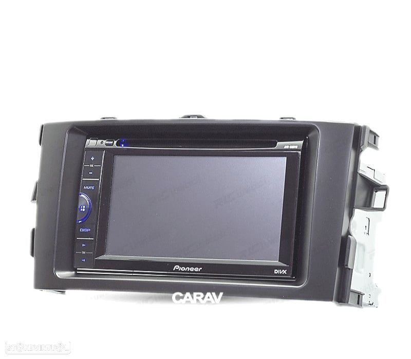 MOLDURA ADAPTADOR PRETO PARA RADIO 2-DIN PARA TOYOTA AURIS 06-12 - 2