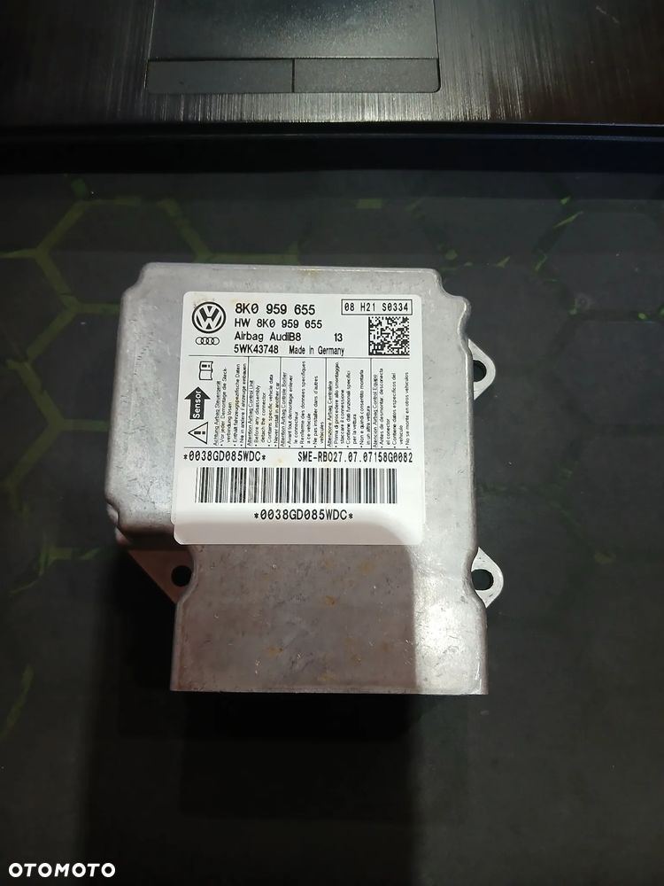 AUDI A4,B8,A7.SENSOR MODUŁ PODUSZEK 8K0959655 - 1
