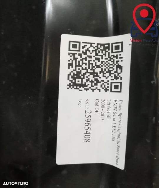 Panou Spate Original In Stare Buna BMW Seria 1 E82/E88 [2th facelift] - 7