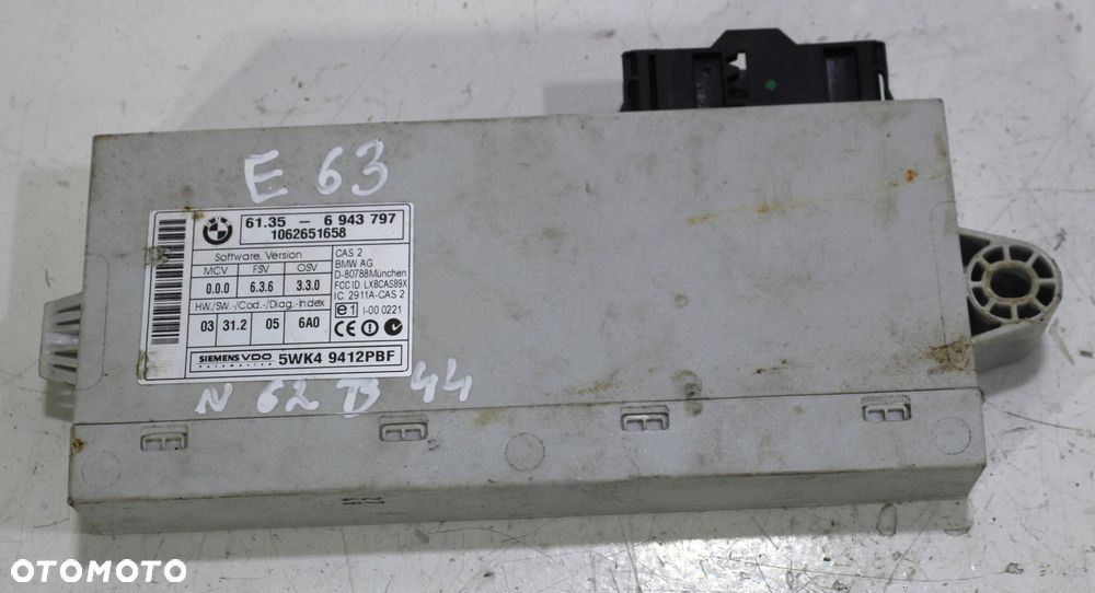 ZESTAW STARTOWY CAS BMW E63 E64 N52B30 3.0B 7577968 - 5