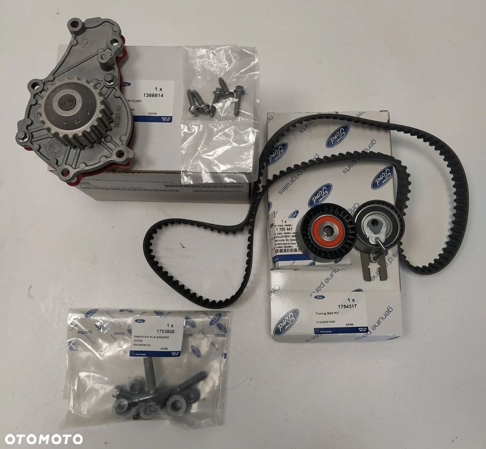 CITROEN C3 II FORD FIESTA VI ; PEUGEOT 2008 I 206+ 207 208 208 I 1.4D 02.06- ZESTAW PASKA ROZRZĄDU POMPA WODNA NOWY ORYGINAŁ - 2