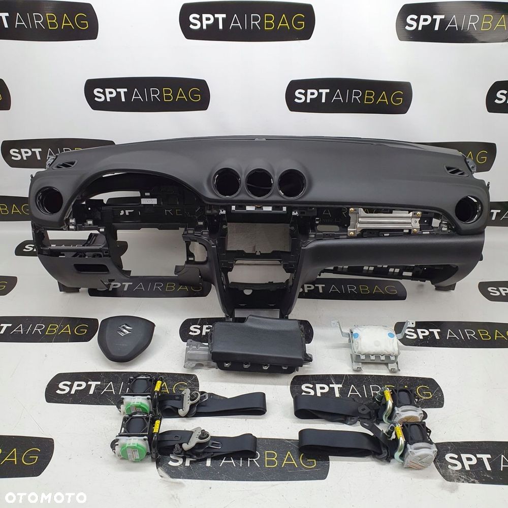 SUZUKI VITARA MIĘKKA DESKA ROZDZIELCZA KONSOLA KOKPIT PULPIT PODUSZKI AIRBAG AIR BAG PASY KIT SET - 1
