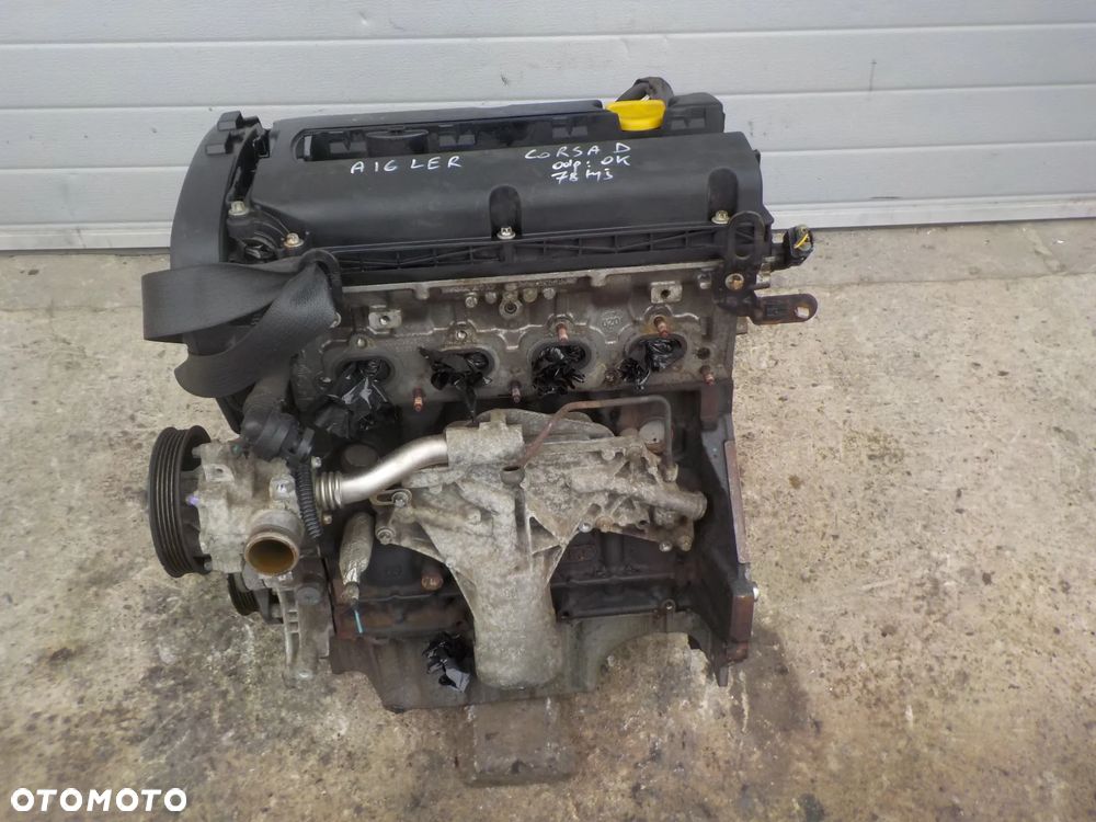 OPEL CORSA D 1.6 T SILNIK SŁUPEK SPRAWDZONY I ODPALONY KOD SILNIKA A16LER PRZEBIEG 78 TYS. - 1
