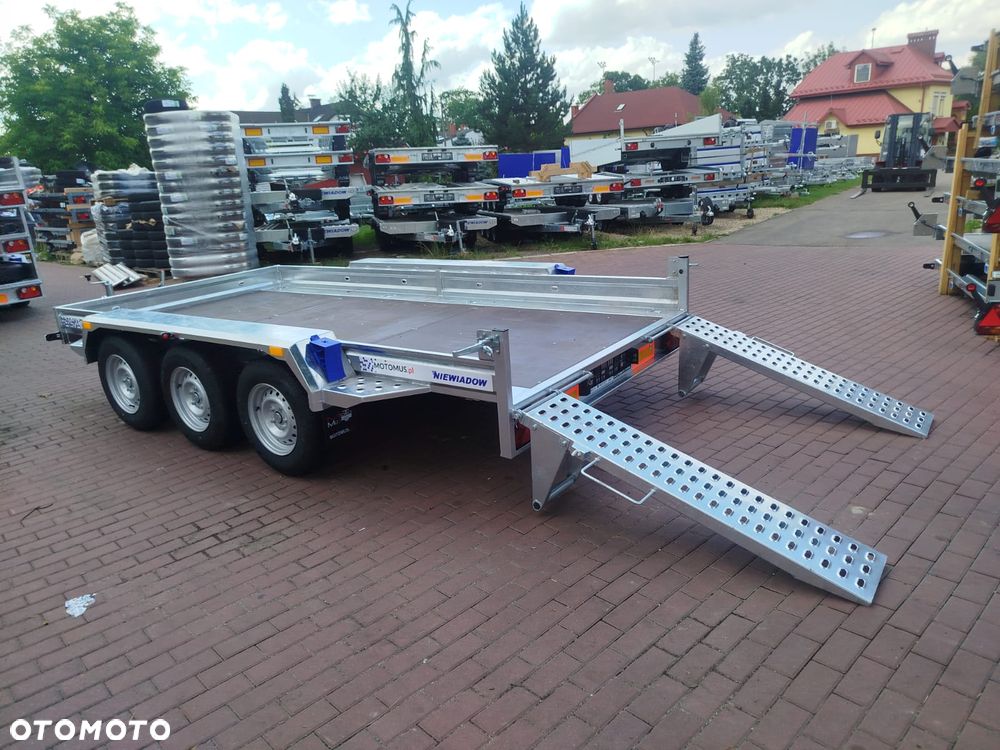 Niewiadów Przyczepa do przewozu sprzętu budowlanego Niewiadów K4035 406x195cm 3500kg 3 osie pod koparke koparka walec MOTOMUS - 7