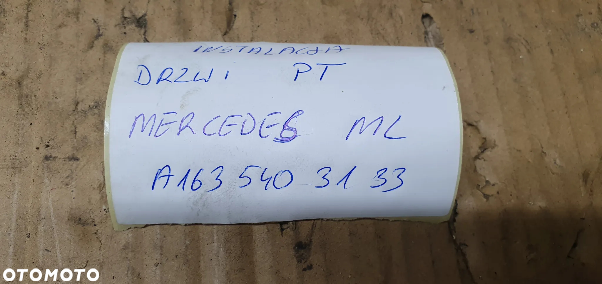 Wiązka instalacja drzwi lewy tył tylna lewa Mercedes ML W163 - 8