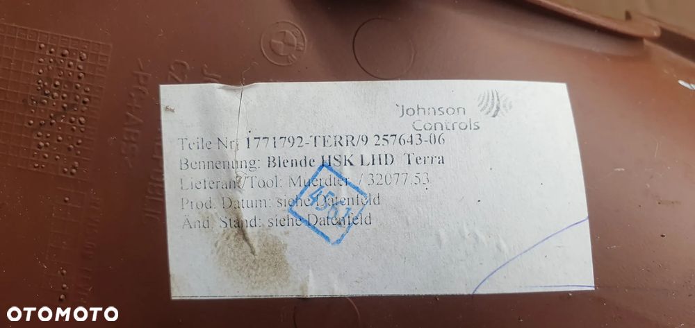 Osłona obudowa deski konsoli BMW X1 E84 2991544 - 5