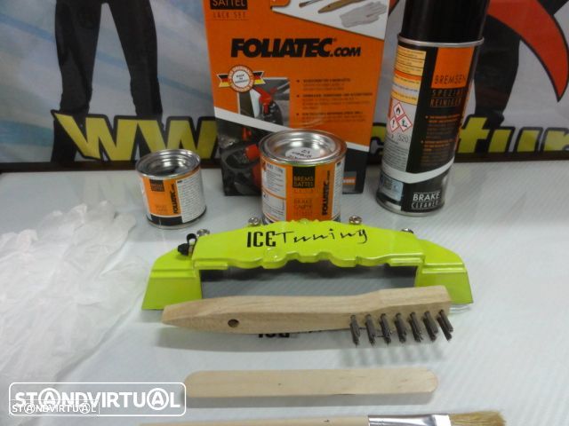 Tinta alta temperatura Foliatec de cor Verde Toxic / verde Porsche para bombas / pinças travão - 5