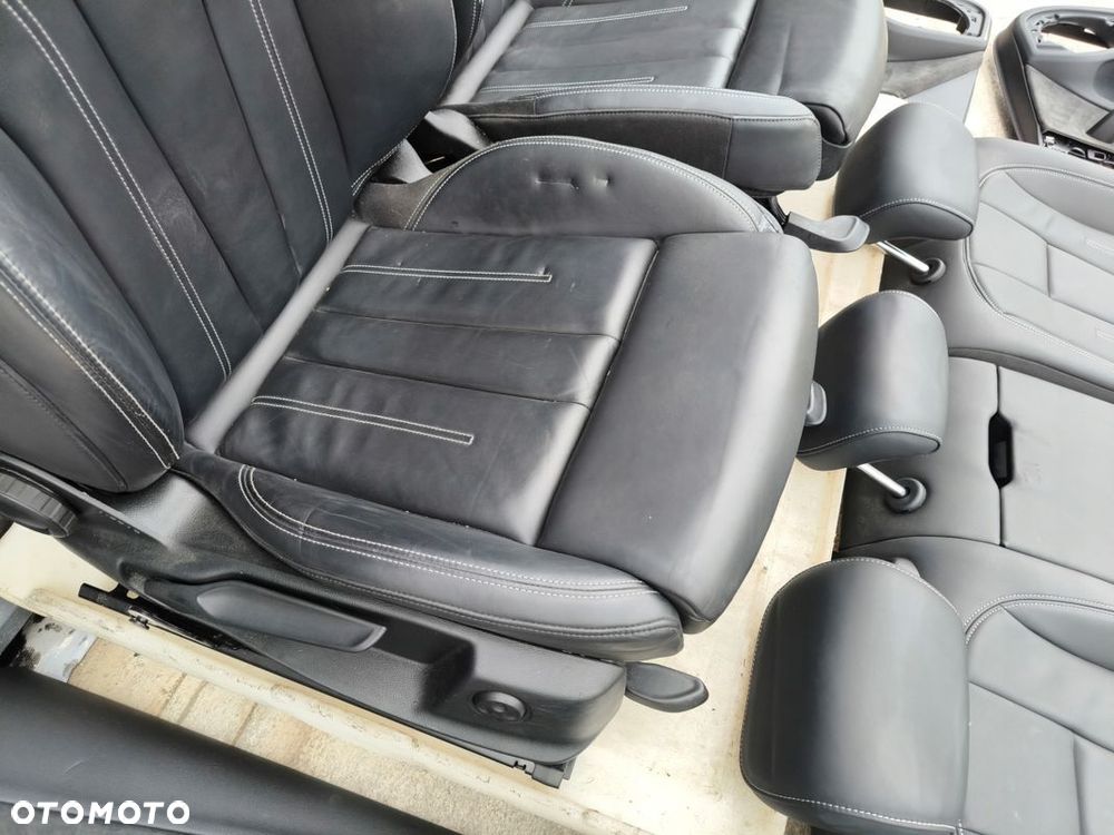 FOTEL FOTELE SKÓRA KOMPLET S LINE AUDI A4 B9 BIAŁA NIĆ PODGRZEWANE ! - 11