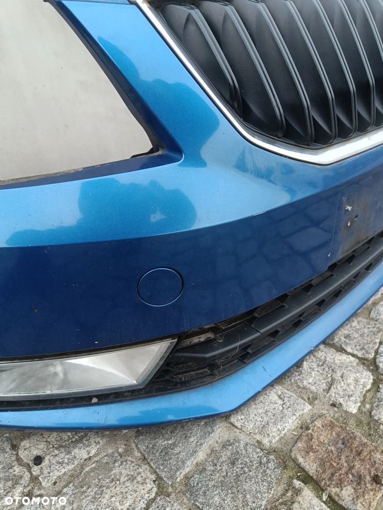 Zderzak przedni Skoda Octavia 3 III Przód Atrapa Grill Halogeny LF5W - 10
